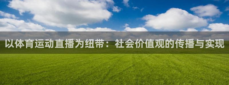 球客岛：以体育运动直播为纽带：社会价值观的传播与实现